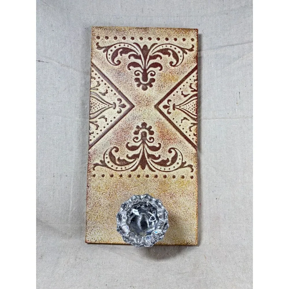 Crystal Doorknob Coat Hanger Wall Mounted Hook Shabby Rustic Chic